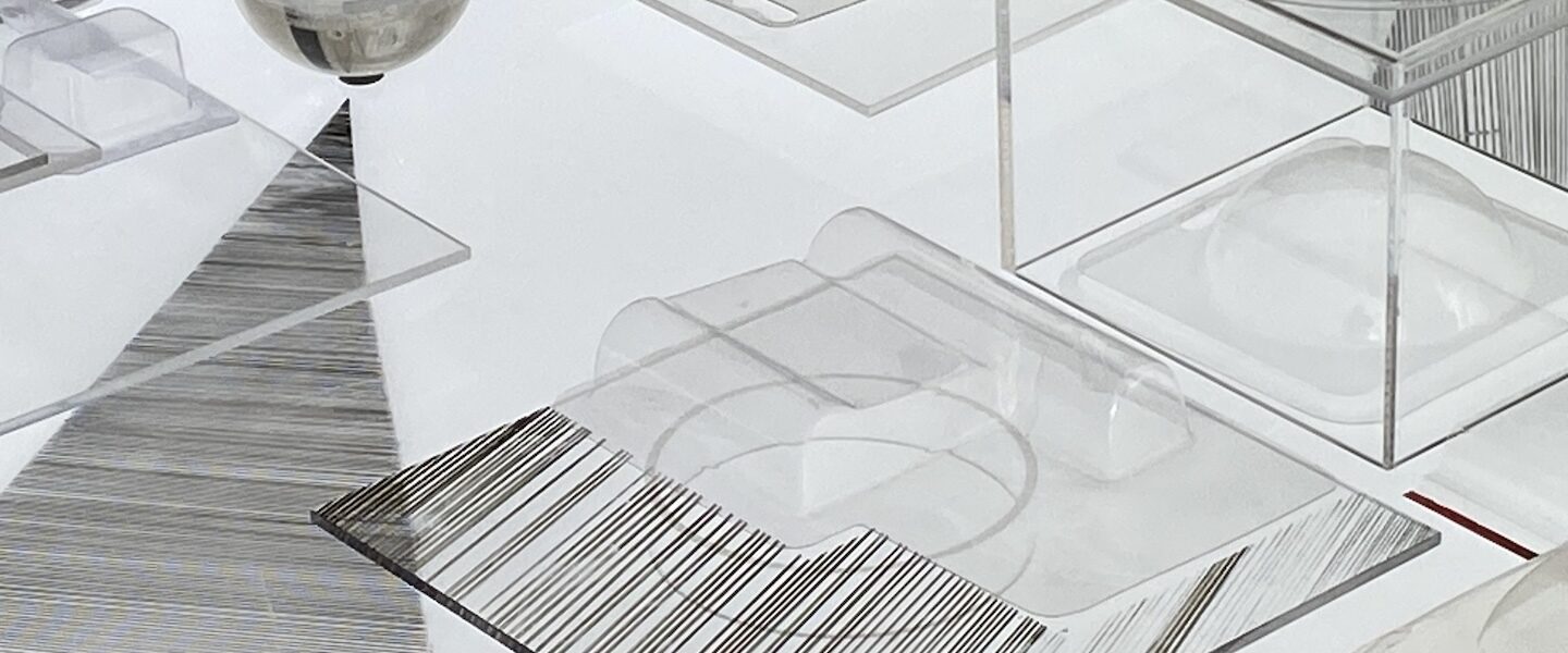 Mary Ruth Walsh Cap a City 2 marker on lightbox and found packaging 2023detail 2 photo e Lang