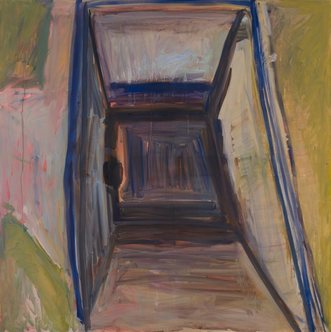 Margo Mc Nulty Tower2 100x100cm oil on canvas copy