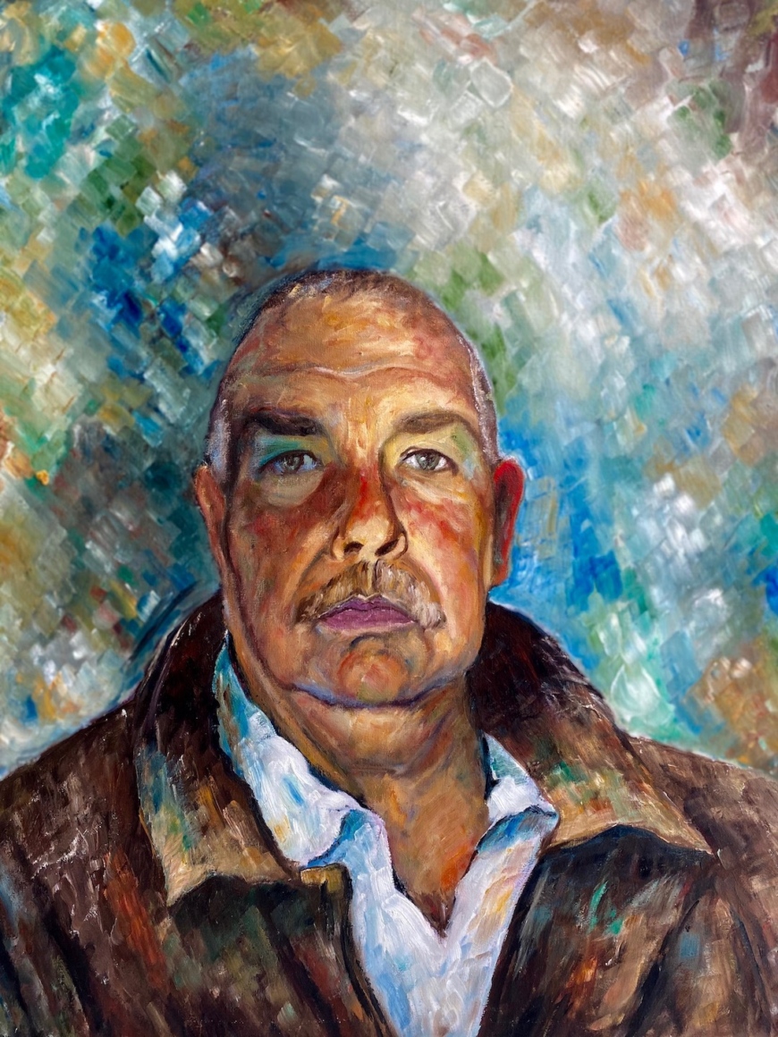 Benny Clancy Self Portrait Oil on Canvass 2010
