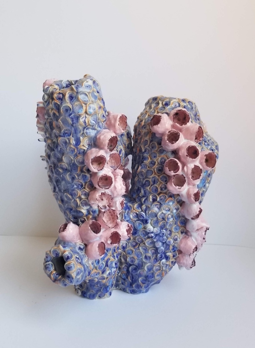 Kate Rusek, Tunicate Heart, 2024 
Porcelain glaze 13x10x10inches