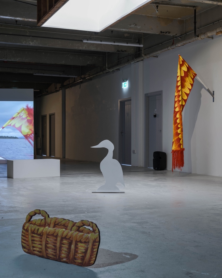 Nollaig Molloy, film and sculptural installation exhibition at Queens Street Studios Belfast 2024.