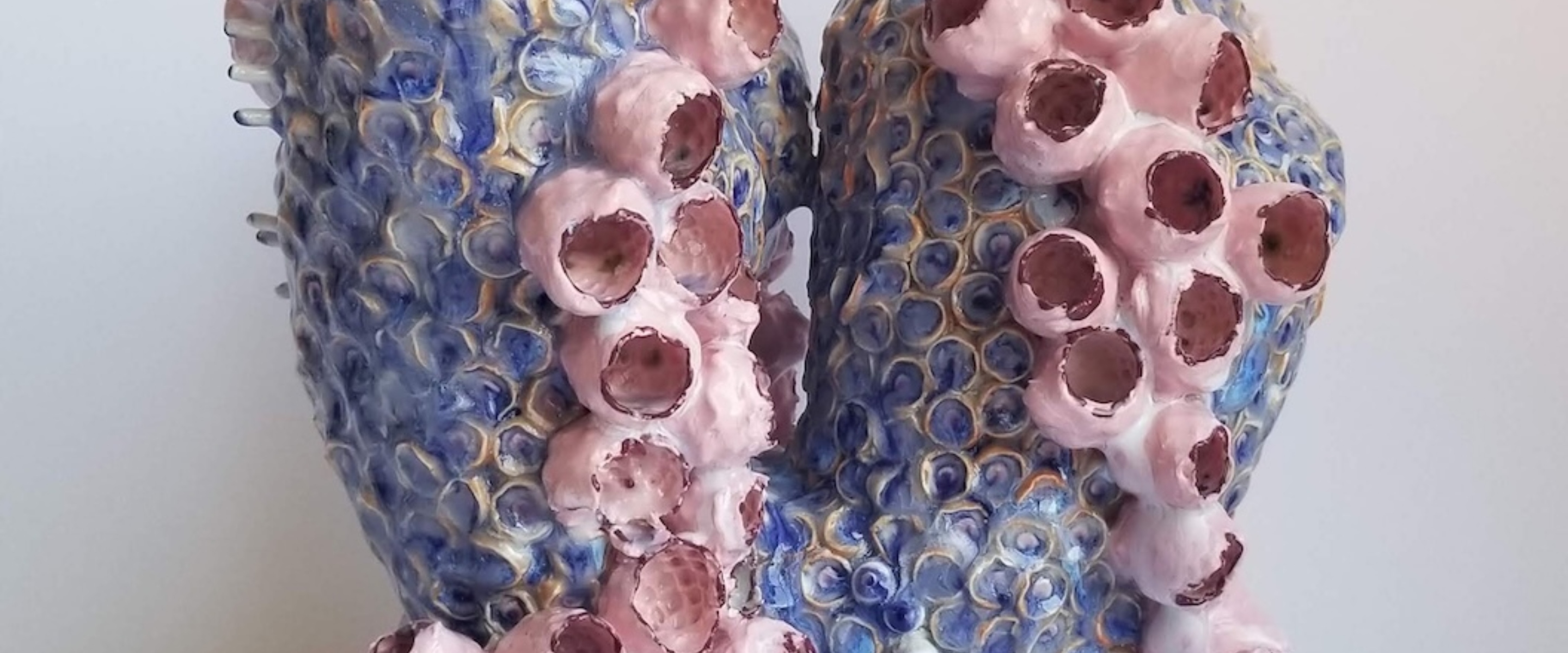 Tunicate Heart 2024 porcelain glaze 13x 10x 10 inches