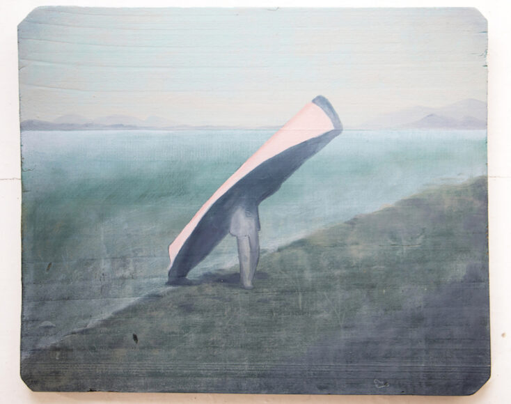 Laura McMorrow, The Carry, oil on Board, 2016