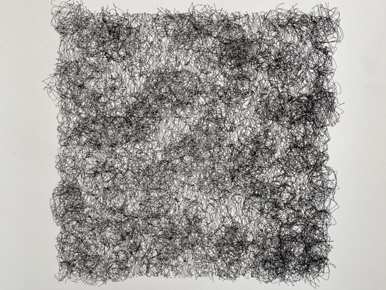 Aaron Dees, Untitled, Plotted Ink on Paper, LSC 2023