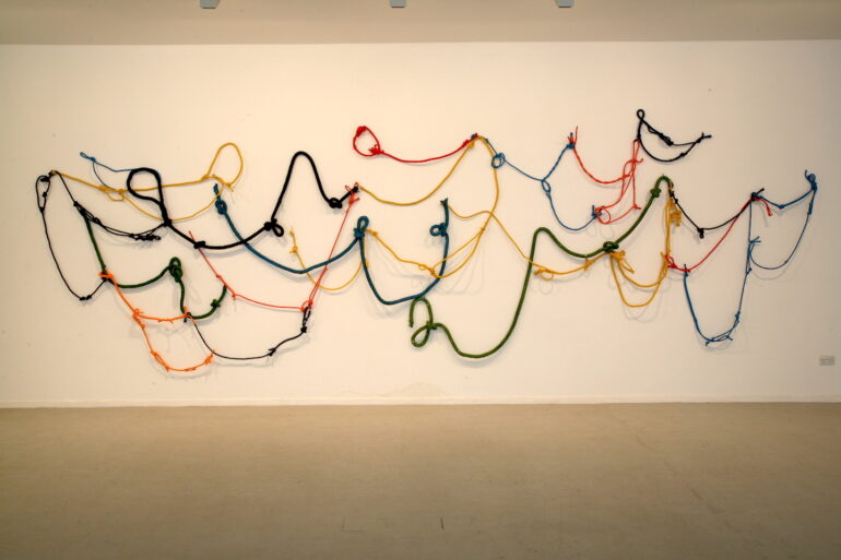 Tony Mullin, Big Ship Pimpin, Latex paint rope, Pack, LSC 2010