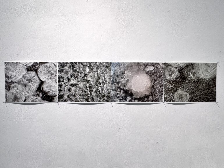 Bernie Colhoun, Crystal Study Series, digital prints, watercolor paper, 307 x 21cm, 2025