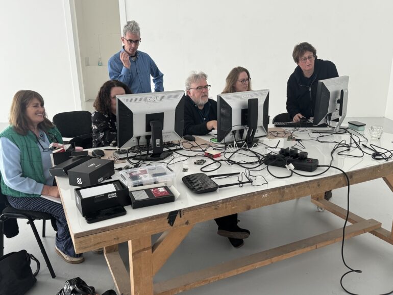 Simon Browne, workshop introducing how to make a zine, 2025