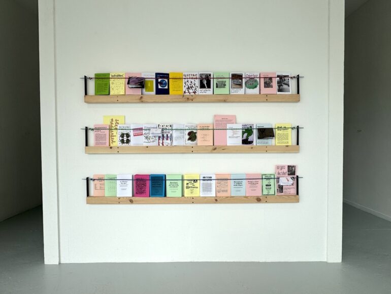 Simon Browne, a zine library, printed matter, 2025