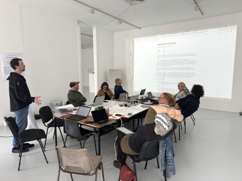 Simon Browne, workshop on how to make a zine 2025