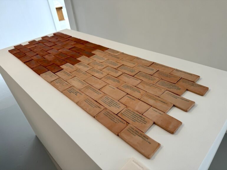 Simon Browne, one, three or many, biscuit-fired terracotta and buff stoneware, 2025
