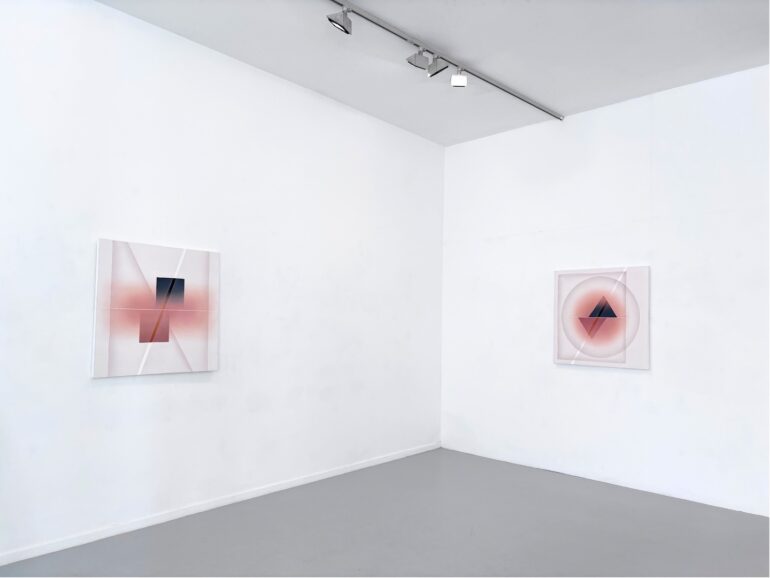 Hemant Rao, Aether – I &amp; II, earth pigment on canvas, 36 × 36 inches each, 2026.
