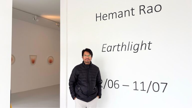 Hemant Rao at the Earthlight exhibition at LSC, 2026