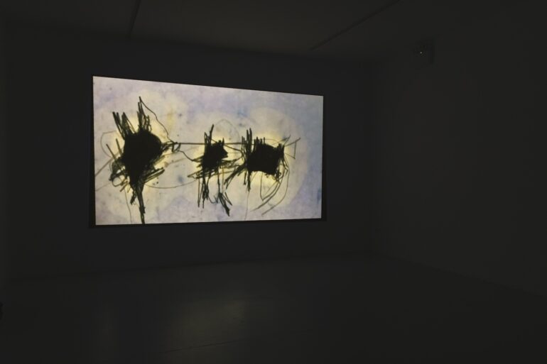 Kiera O Toole, Felt Map Manorhamilton, experimental hand drawn animation, photo: Eugene Lang, 2023