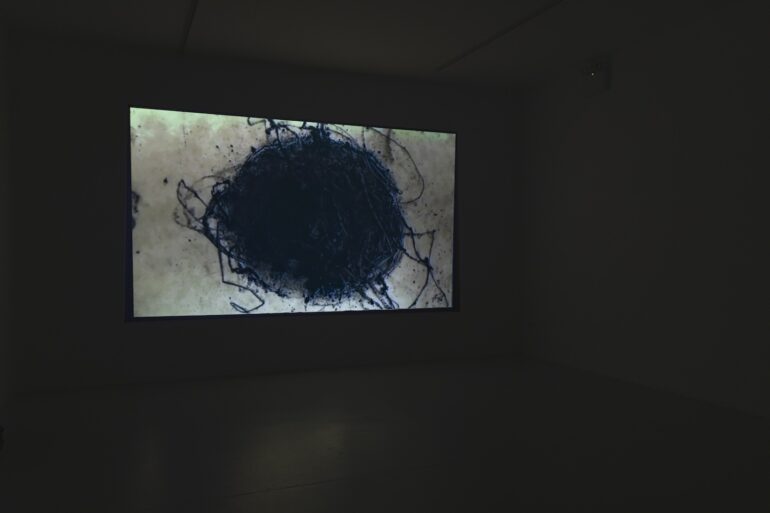 Kiera O Toole, Felt Map Manorhamilton, experimental hand drawn animation, photo: Eugene Lang, 2023