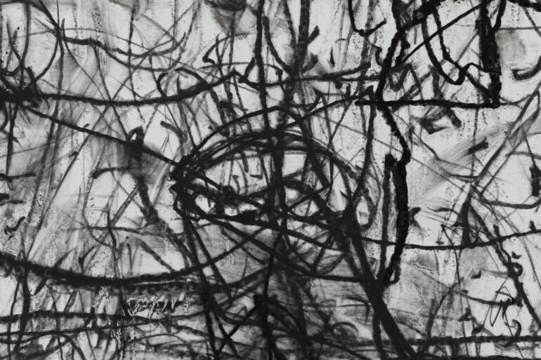 Kiera O Toole, Felt Map Manorhamilton, pencil on paper, photo: Eugene Lang, 2023