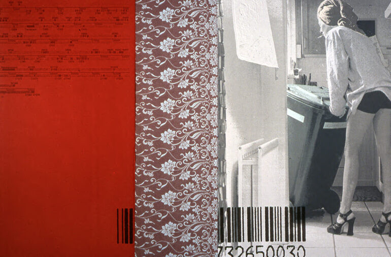 Margaret O’Brien, Dirty Trash II, screen print on aluminum, 2001