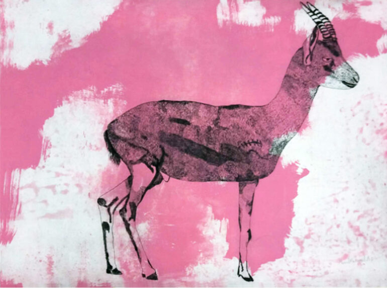 Manal Mahamid, Palestinian Gazelle, Drawing, 2023