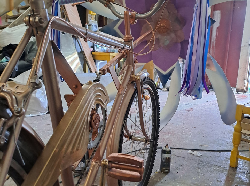 Petal Power Bicycle modification and scrap metal 2025